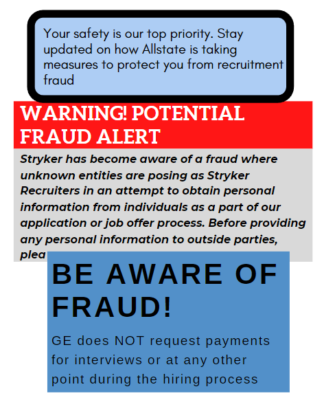 Recruitment Fraud Warnings